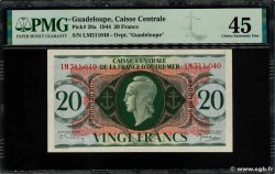 20 Francs GUADELOUPE  1944 P.28a