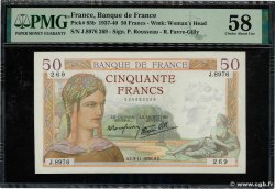 50 Francs CÉRÈS modifié FRANCIA  1938 F.18.18 AU