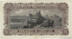 25 Lei ROUMANIE  1952 P.089b TTB