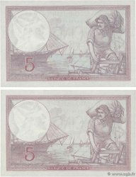 5 Francs FEMME CASQUÉE modifié Consécutifs FRANCIA  1940 F.04.18 EBC