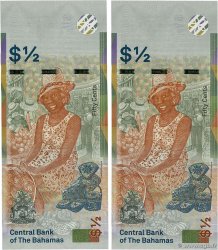 50 Cents Consécutifs BAHAMAS  2019 P.A77 NEUF