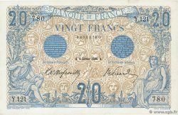 20 Francs BLEU FRANCE  1906 F.10.01 SUP