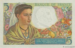 5 Francs BERGER FRANCE  1943 F.05.05 UNC-