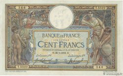 100 Francs LUC OLIVIER MERSON sans LOM FRANCE  1919 F.23.11 VF+