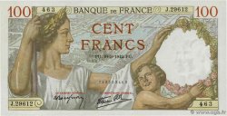 100 Francs SULLY FRANCE  1942 F.26.68 UNC-