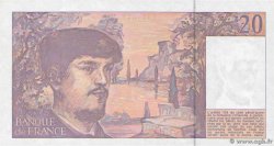 20 Francs DEBUSSY à fil de sécurité FRANCIA  1991 F.66bis.02 q.FDC