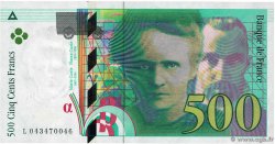 500 Francs PIERRE ET MARIE CURIE FRANCE  2000 F.76.05