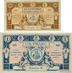 50 Centimes et 1 Franc Lot FRANCE régionalisme et divers Aurillac 1915 JP.016.01 et 04 SPL