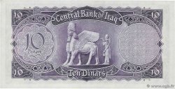 10 Dinar IRAQ  1959 P.055 AU+