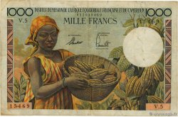 1000 Francs FRENCH EQUATORIAL AFRICA  1957 P.34