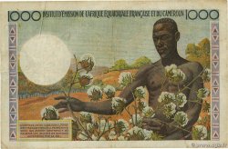 1000 Francs AFRIQUE ÉQUATORIALE FRANÇAISE  1957 P.34 BC