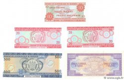 10, 20, 100 et 500 Francs Lot BURUNDI  1970 P.20b, P.27a, P.29a et P30c UNC-