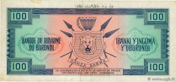 100 Francs BURUNDI  1966 P.17b BB