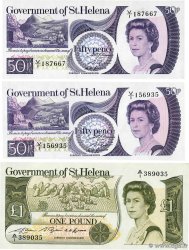 50 Pence et 1 Pound Lot ST HELENA  1979 P.05a et P.09a UNC