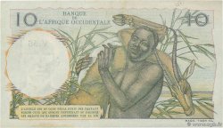 10 Francs FRENCH WEST AFRICA  1948 P.37 VF+