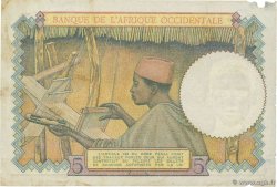 5 Francs FRENCH WEST AFRICA  1943 P.26 MBC