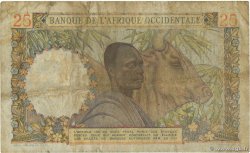 25 Francs FRENCH WEST AFRICA  1948 P.38 q.MB