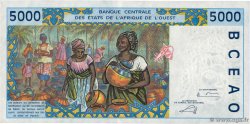 5000 Francs WEST AFRICAN STATES  2002 P.213Bl XF+