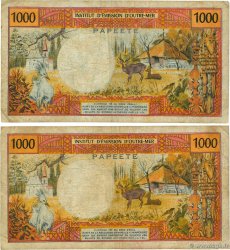 1000 Francs Lot TAHITI  1983 P.27c q.MB