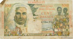 100 Francs La Bourdonnais GUADELOUPE  1946 P.35