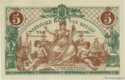 5 Francs BELGIQUE  1919 P.075b SPL+