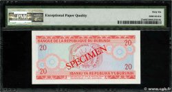 20 Francs Spécimen BURUNDI  1991 P.27s UNC