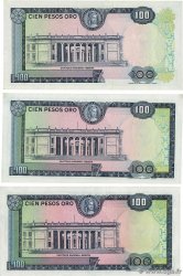 100 Pesos Oro Lot COLOMBIA  1971 P.410-415 UNC-