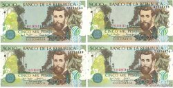 5000 Pesos Lot COLOMBIA  1998 P.447-452 FDC