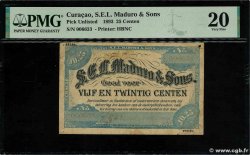 25 Centen CURACAO  1893 P.- F