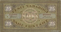 25 Marka ESTONIE  1922 P.54a TTB