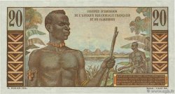 20 Francs Émile Gentil AFRIQUE ÉQUATORIALE FRANÇAISE  1957 P.30 UNC