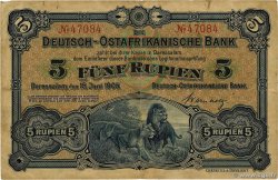 5 Rupien GERMAN EAST AFRICA  1905 P.01 VF