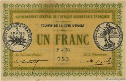 1 Franc ELFENBEINKÜSTE  1917 P.02b fST