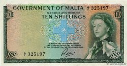 10 Shillings MALTE  1963 P.25a VZ