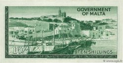 10 Shillings MALTA  1963 P.25a XF