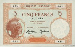 5 Francs NEW CALEDONIA  1940 P.36b UNC