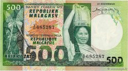 500 Francs - 100 Ariary MADAGASCAR  1974 P.064a