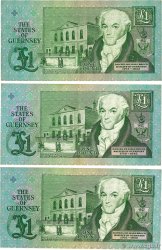 1 Pound Lot GUERNESEY  1991 P.52a TTB