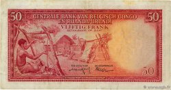 50 Francs BELGIAN CONGO  1957 P.32 F+