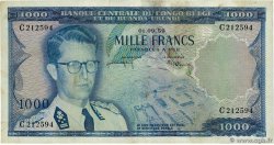 1000 Francs BELGISCH-KONGO  1959 P.35 SS