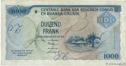 1000 Francs CONGO BELGA  1959 P.35 BB