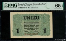 1 Leu ROMANIA  1917 P.M03 UNC