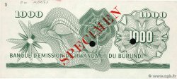 1000 Francs Spécimen RWANDA BURUNDI  1960 P.07s AU