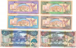 5 à 500 Shillings / Shilin Lot SOMALILAND  1994 P.01s à 06s UNC