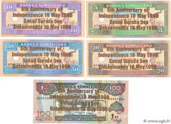 5 à 100 Shillings / Shilin Lot SOMALILAND  1996 P.08 à 12 UNC