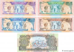 5 à 100 Shillings / Shilin Lot SOMALILAND  1996 P.08 à 12 UNC