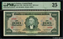 100 Lira TURQUIE  1947 P.149 TTB