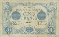 5 Francs BLEU FRANCE  1917 F.02.47 VF-