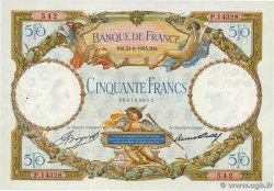 50 Francs LUC OLIVIER MERSON type modifié FRANKREICH  1933 F.16.04 VZ+