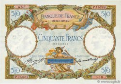 50 Francs LUC OLIVIER MERSON type modifié FRANKREICH  1933 F.16.04 VZ+